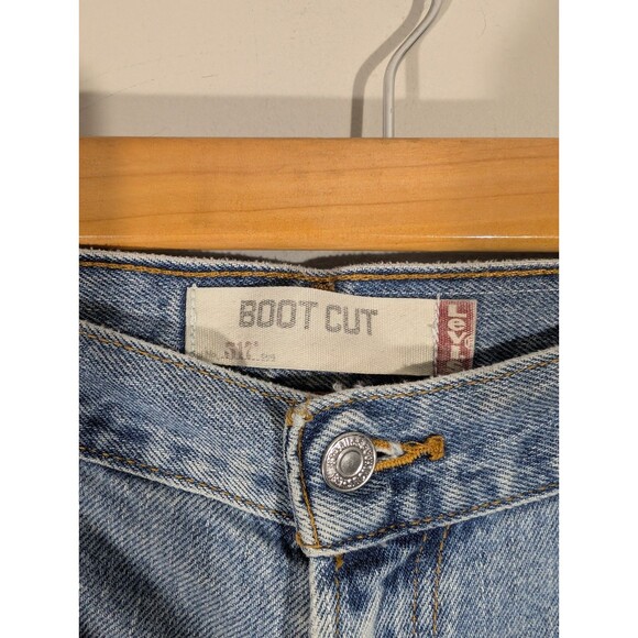 Levi's 517 Mens Blue Relaxed Boot Cut Jeans Sz 38 Vintage Western Streetwear - Picture 3 of 11